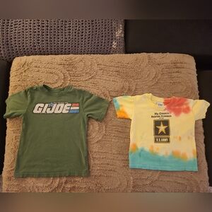 Boys Graphic T-Shirt Bundle | GI Joe + US Army | Size 5/6